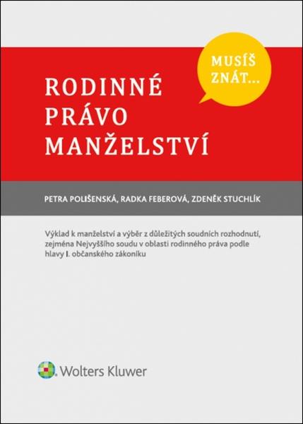 Musíš znát... Rodinné právo Manželství - 978-80-7552-902-2
