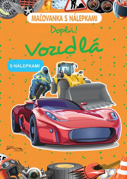 Maľovanka s nálepkami Vozidlá - 978-80-88888-49-9