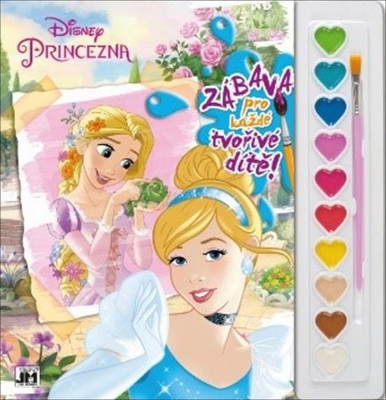 Princezny omalovánka s vodovkami