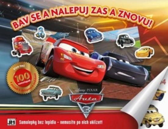 Samolepkové album Bav se a nalepuj zas a znovu Auta 3