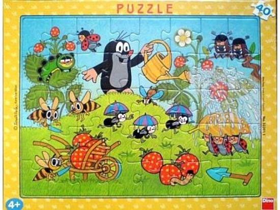 DINO Puzzle Krtek a jahody 40 dílků - 322011