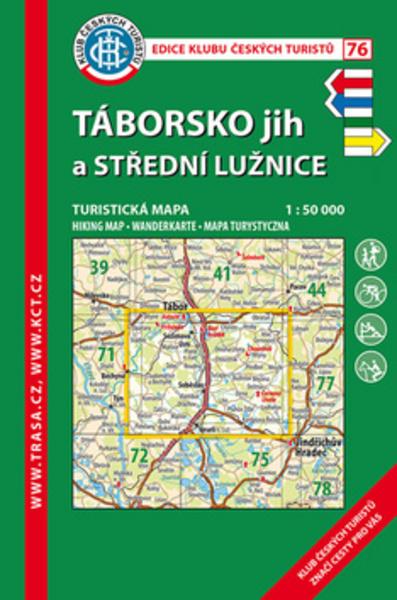 KČT 76 Táborsko jih a Střední Lužnice 1:50 000 - 978-80-7324-450-7