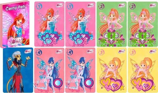 Levně Černý Petr Winx Club fashion
