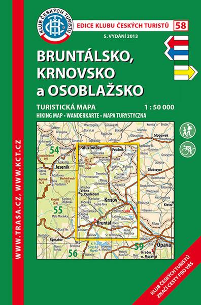 KČT 58 Bruntálsko, Krnovsko a Osoblažsko 1:50 000 - 9788073244989