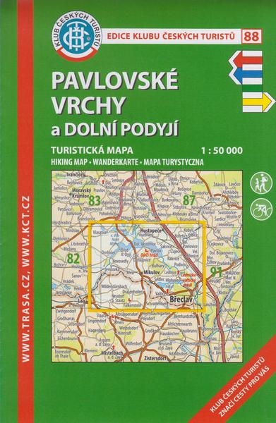 Levně KČT 88 Pavlovské vrchy a Dolní Podyjí 1:50 000