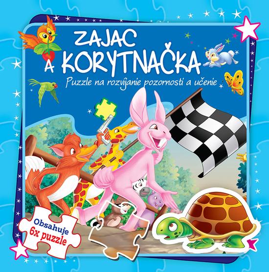 Levně Zajac a korytnačka Puzzle na rozvíjanie pozornosti a učenie