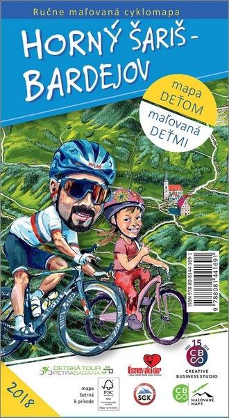 Ručne maľovaná cyklomapa Horný Šariš – Bardejov - 978-80-8144-169-1