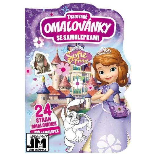 Tvarované omalovánky se samolepkami Sofie