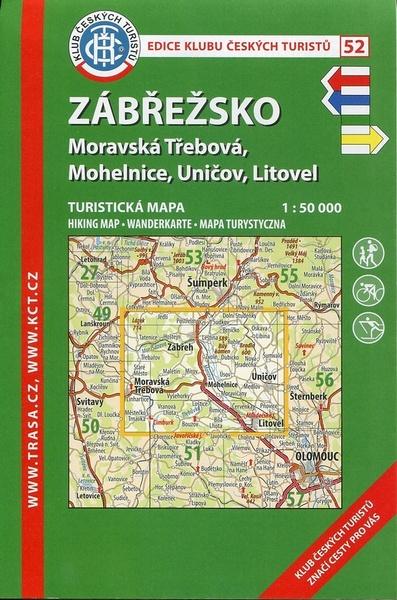 KČT 52 Zábřežsko - Moravská Třebová, Mohelnice, Uničov, Litovel 1:50 000 - 978-80-7324-512-2