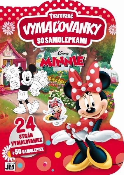 Tvarované vymaľovanky so samolepkami Minnie