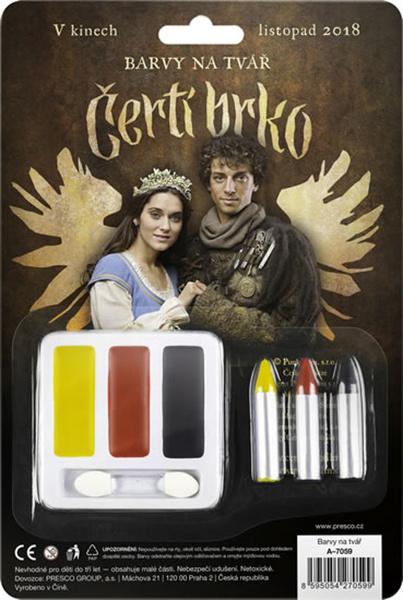 Levně Barvy na obličej Čertí brko