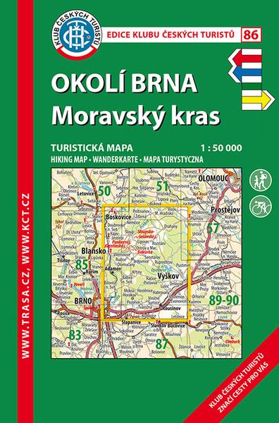 KČT 86 Okolí Brna-Moravský kras 1:50 000 - 9788073245214