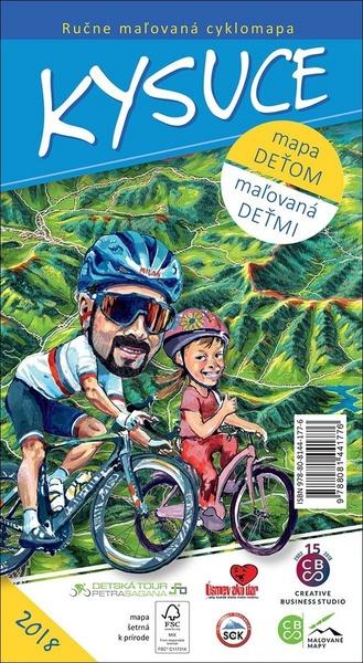 Ručne maľovaná cyklomapa Kysuce - 978-80-8144-177-6