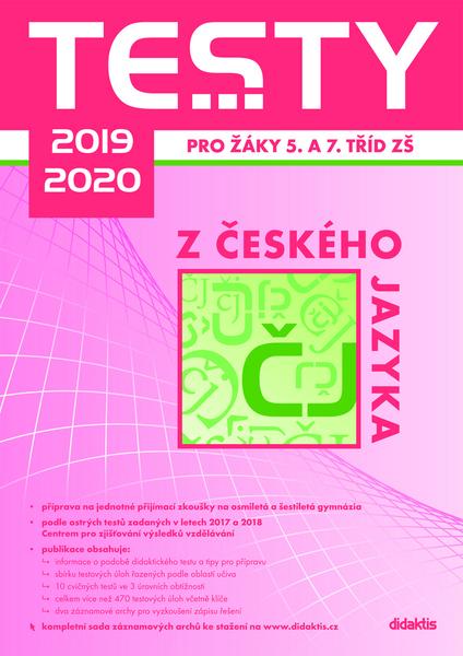 Testy 2019-2020 z českého jazyka pro žáky 5. a 7. tříd ZŠ - 978-80-7358-304-0