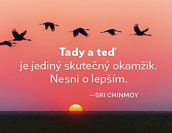 Magnet na lednici Tady a teď je jediný skutečný okamžik