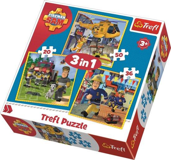 TREFL Puzzle Požárník Sam 3v1 (20,36,50 dílků) - 34844