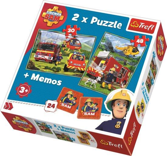 TREFL Sada 3v1 Požárník Sam (2x puzzle + pexeso) - 90791