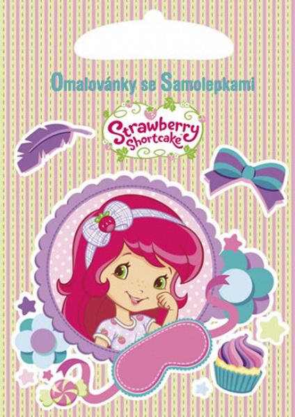 Levně Omalovánky se samolepkami Strawberry Shortcake