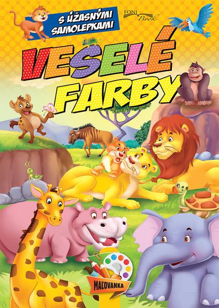 Maľovanka Veselé farby so samolepkami - 978-80-8444-056-1