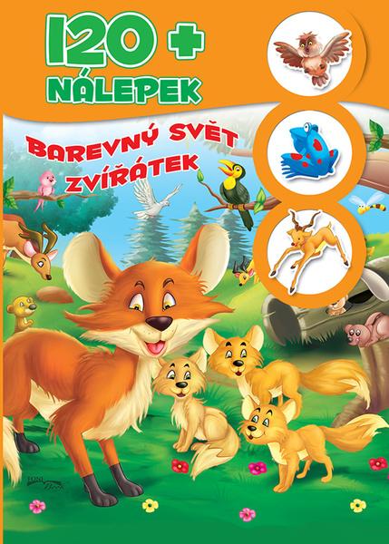 120+ nálepek Barevný svět zvířatek - 978-80-8444-053-0