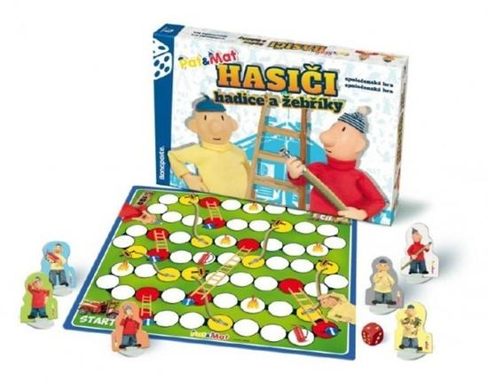 Levně Společenská hra v krabici Hasiči hadice a žebříky Pat a Mat
