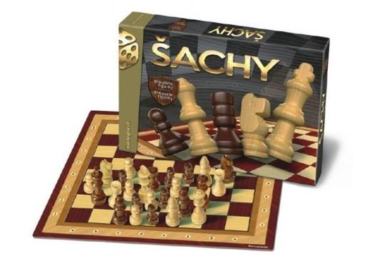 Levně Společenská hra Šachy dřevěné