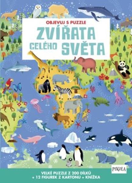 Objevuj s puzzle Zvířata celého světa - 978-80-7617-040-7