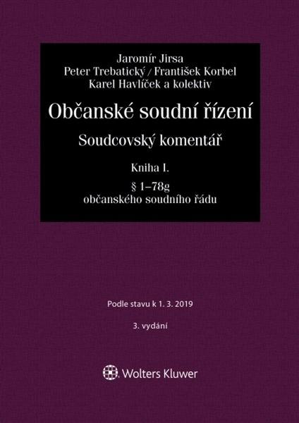Občanské soudní řízení Kniha I - 978-80-7598-366-4
