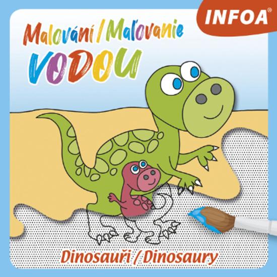 Levně Malování/Maľovanie vodou Dinosauři/Dinosaury