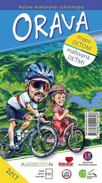 Ručne maľovaná cyklomapa Orava - 978-80-8144-160-8