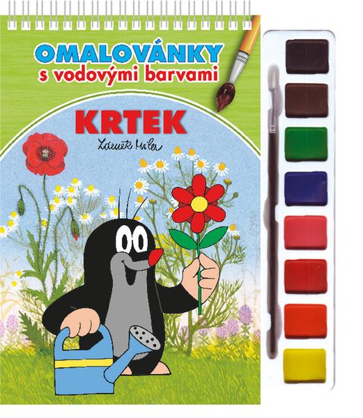 Levně Krtek omalovánka s vodovými barvami a štětcem
