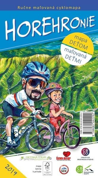 Ručne maľovaná cyklomapa Horehronie - 978-80-8144-229-2