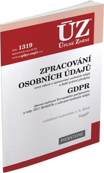 ÚZ 1319 Zpracování osobních údajů, GDPR - 978-80-7488-353-8