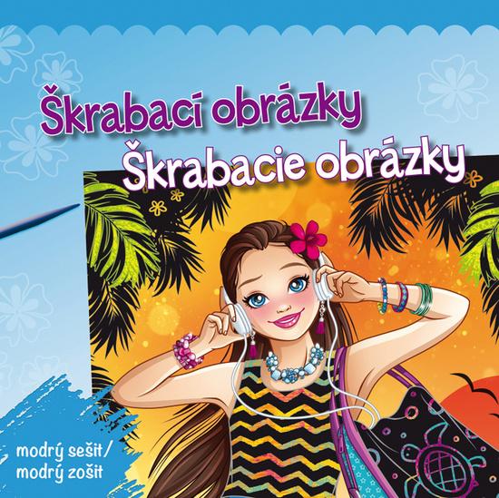 Levně Škrabací obrázky/Škrabacie obrázky modrý sešit/modrý zošit
