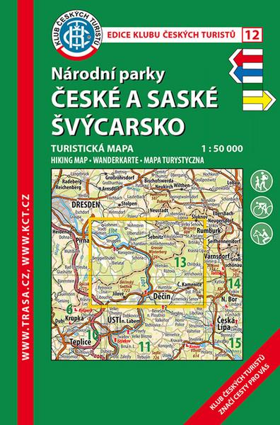 KČT 12 Národní parky České a Saské Švýcarsko - 9788073245344