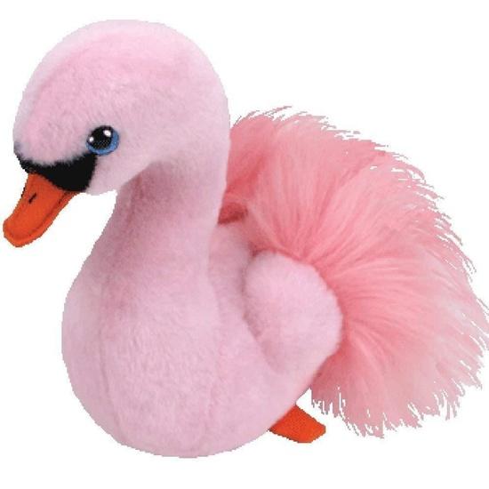 Beanie Babies Odette růžová labuť 15 cm