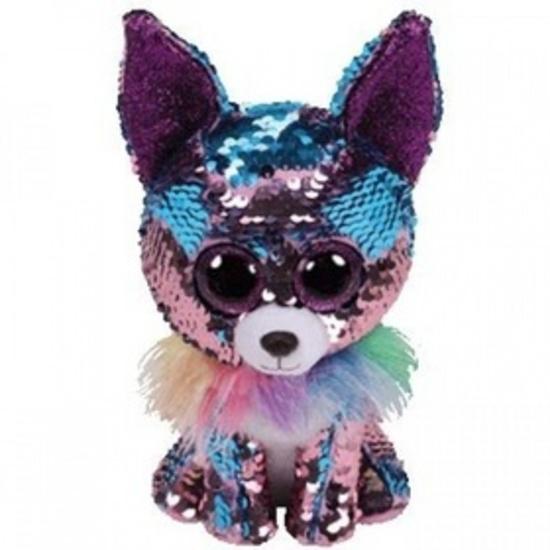 Beanie Boos Flippables Yappy modro-fialová čivava 24 cm