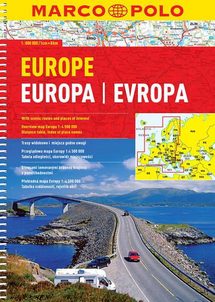 Evropa autoatlas 1:800T