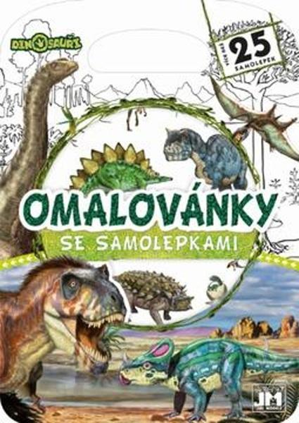 JIRI MODELS Omalovánky se samolepkami Dinosauři - 2099-6