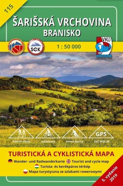 Levně Šarišská vrchovina Branisko 1:50 000