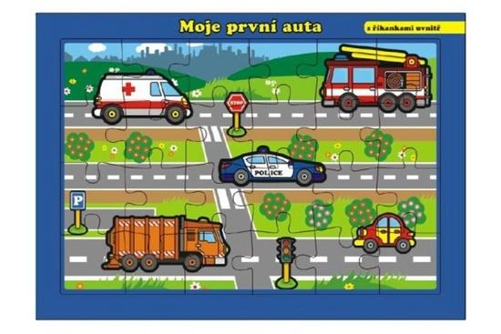 Puzzle Moje první auta s říkankami
