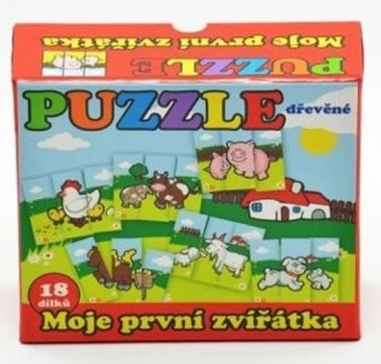 Levně Teddies 00512010 PUZZLE Moje první zvířátka 18 dílků