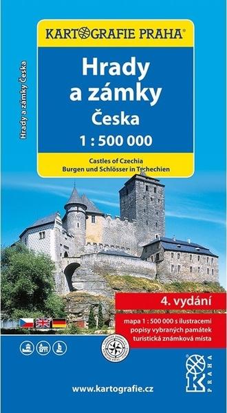 Hrady a zámky Česka 1:500 000 - 978-80-7393-496-5