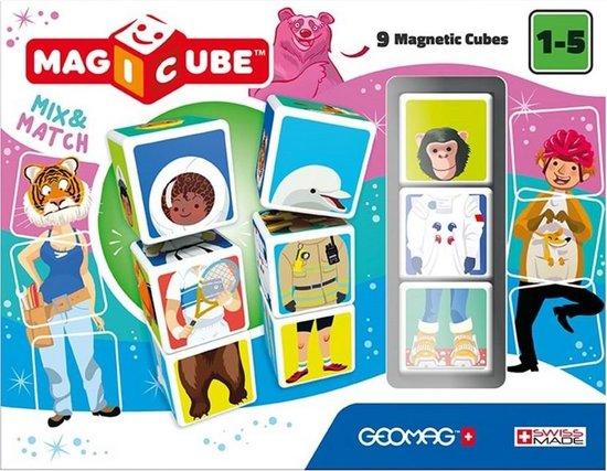 GEOMAG Magnetické kostky Magicube Mix&Match, 9 kostek - 124