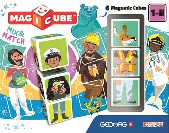 GEOMAG Magnetické kostky Magicube Mix&Match, 6 kostek - 123