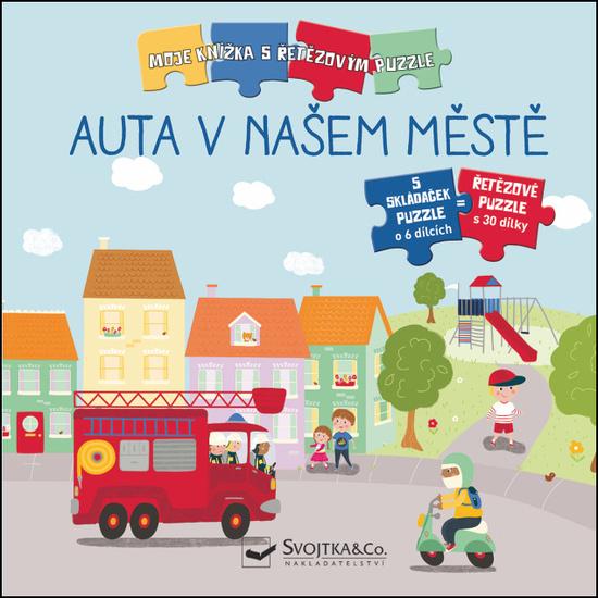Svojtka & Co. Moje knížka s řetězovým puzzle: Auta v našem městě - 4761