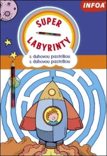 Levně Super Labyrinty s duhovou pastelkou/s dúhovou pastelkou