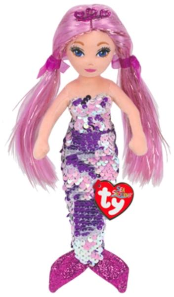 Ty Mermaids LORELEI fialová mořská panna s flitry 27 cm