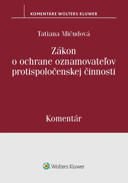 Zákon o ochrane oznamovateľov protispolo - 978-80-571-0133-8