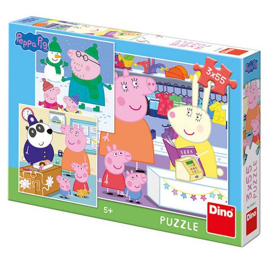 Levně Dino Peppa pig: veselé odpoledne 3 x 55 dílků